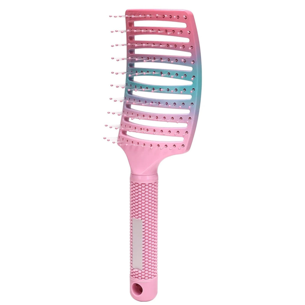 Detangling Hair Brush with Vented Nylon Bristles for Wet and Dry Hair, Ergonomic Handle