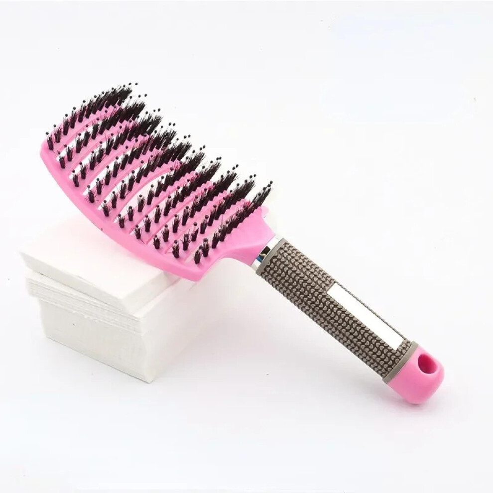 Unisex Pink Curl Detangling Wide Tooth Comb For Curly Hair With Gentle Detangling And Frizz Control,