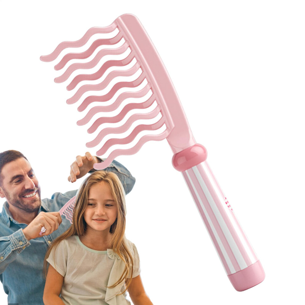 Unisex Wide Tooth Comb For Curly Hair With Double Row Teeth, Anti Static Detangling Brush For Thick Hair