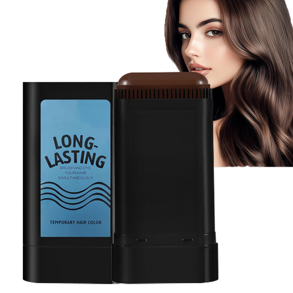 Gray Waterproof Hair Dye Stick For Fast Coverage, Botanical Formula With CombâStyle Applicator, 20G