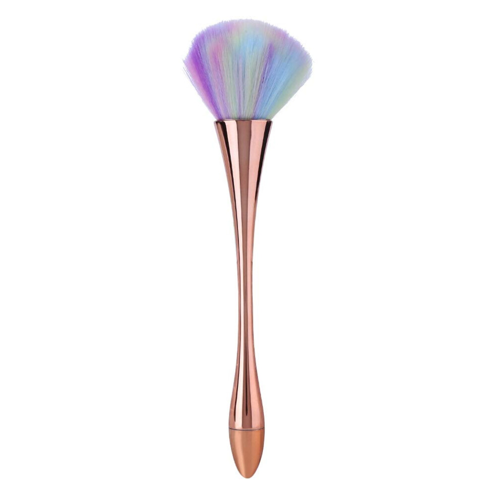 Nail Dust Brush with Soft SkinFriendly Bristles, Dual Purpose for Makeup and Manicure, Type 2