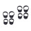 8 Pcs Plastic Hand Crank Practice Tools 11