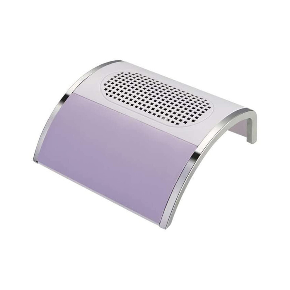Nail Dust Collector With Reusable Filter Pad And Efficient Dust Capture For Manicure Salon Purple 9113335607606