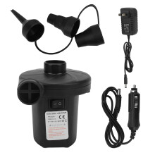 Electric Air Pump Portable Quick Fill AC DC Inflator Deflator With 3 Nozzles For Inflatables Pool Floats Beds Rafts 2 In 1 Functionality Lightweight