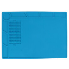 Multi Functional Soldering Mat With Built In Scale Ruler Magnetic Slots Heat Resistant Up To 932 Degree F Non Slip Design For Electronic Repairs