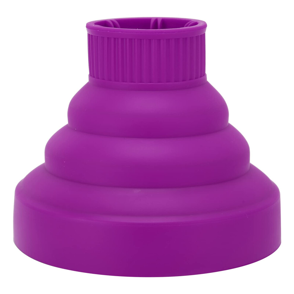 Universal Hair Dryer Diffuser Collapsible Silicone Attachment for Curly Hair with Even Heat Distribution