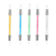 5 Pcs Dual Tip Silicone Nail Art Dotting Tools Set for Precise Designs and Gel Polish