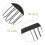 50Pcs Wig Clips Combs with Secure Grip for Fast Attachment and Lightweight Comfort 5