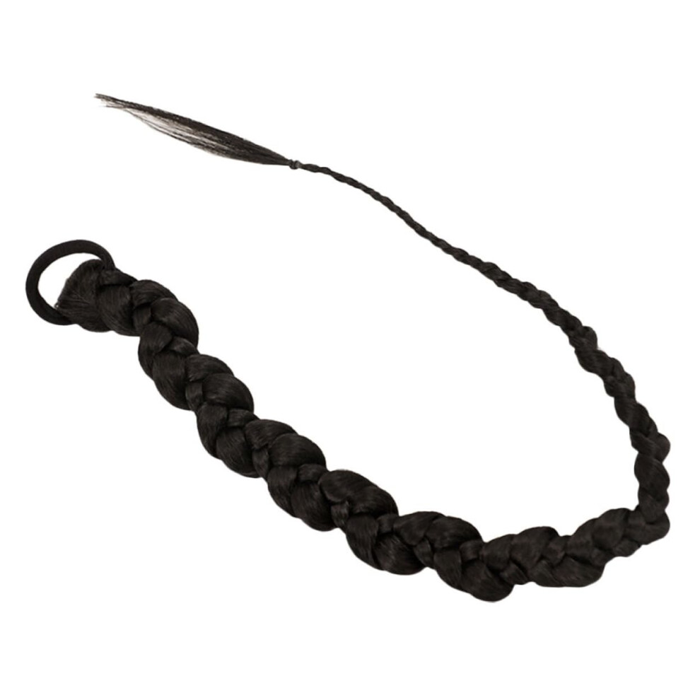 Unisex Long Braided Ponytail Extension For Women With Natural Look And Volume Boost Synthetic Hairpiece