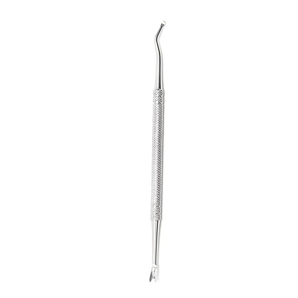 Stainless Steel Cuticle Trimmer and Pusher with Ergonomic Grip for Precise Nail Care