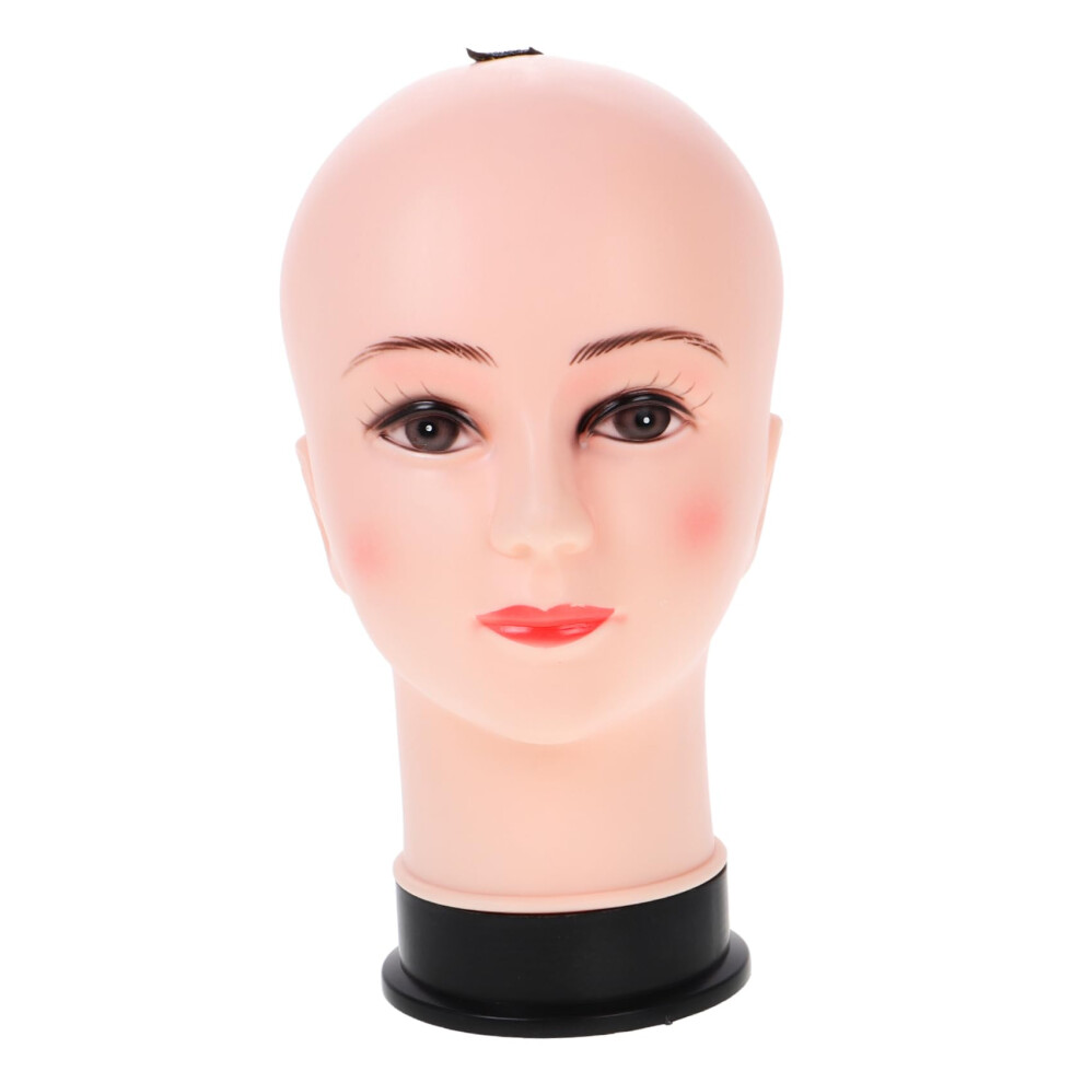 Unisex Female Bald Mannequin Head With Realistic Facial Contours For Wigs Hats Glasses Display