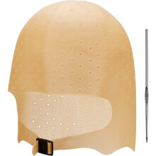 Reusable Silicone Hair Highlighting Cap with Hook for Precise DIY Hair Coloring Kit