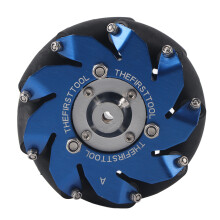 Mecanum Wheel Right Industrial Robot Parts Aluminum Construction TPU Rubber Rollers All Round Movement Heavy Load Capacity Impact Resistant Body