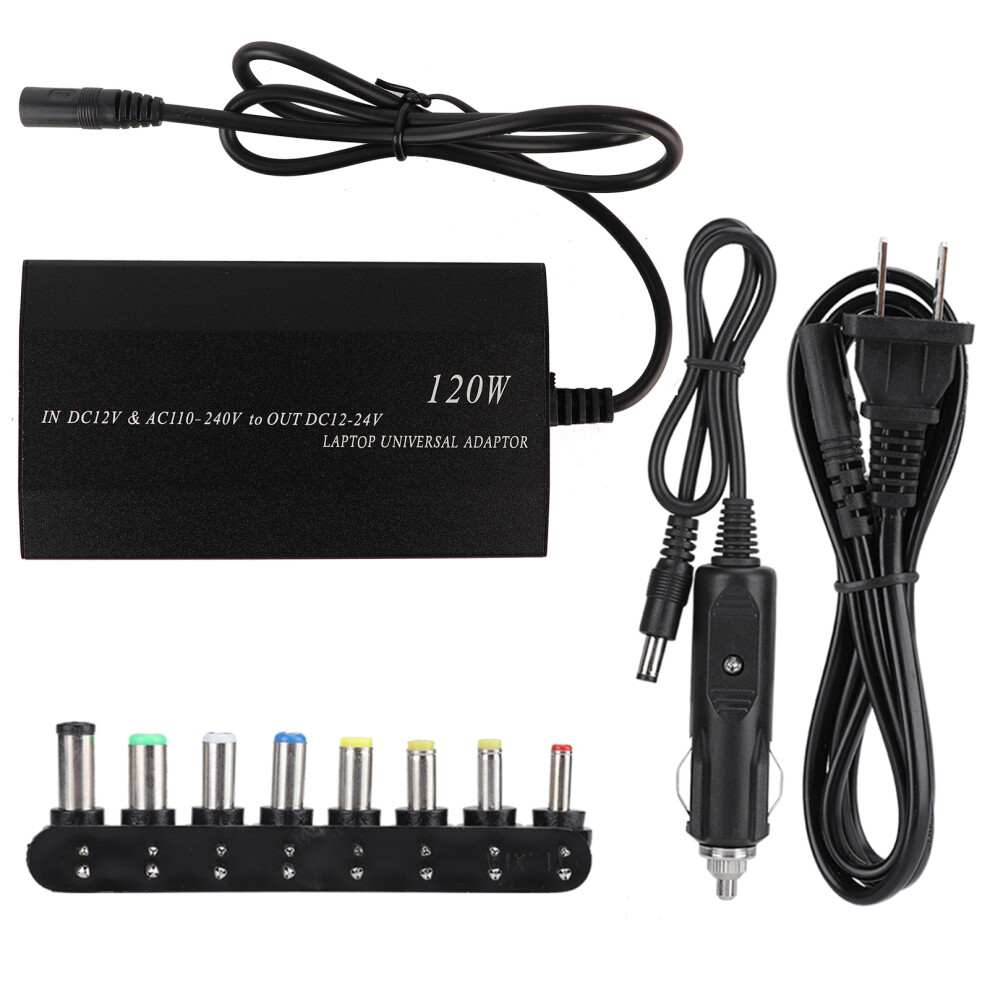 Universal Laptop Charger 120W With Usb, Ac Adapter Power Supply Cord For Hp Dell Lenovo Asus Ibm Toshiba Samsung Sony Fujitsu Gateway, Adjustable 9175034405839