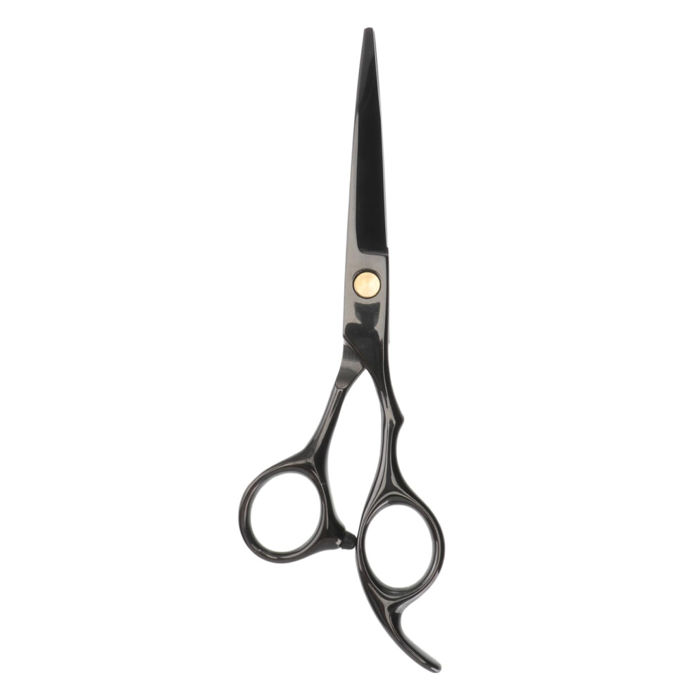Black Professional Hair Cutting Scissors Durable Hairdressing Shears Ergonomic Nonslip Grip For Salon And Home Use