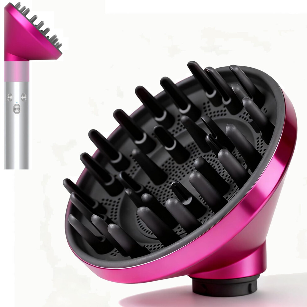 Diffuser Attachment for Curly Hair, Fast Curl Definition, Frizz Drying, HeatSafe for Dyson Airwrap
