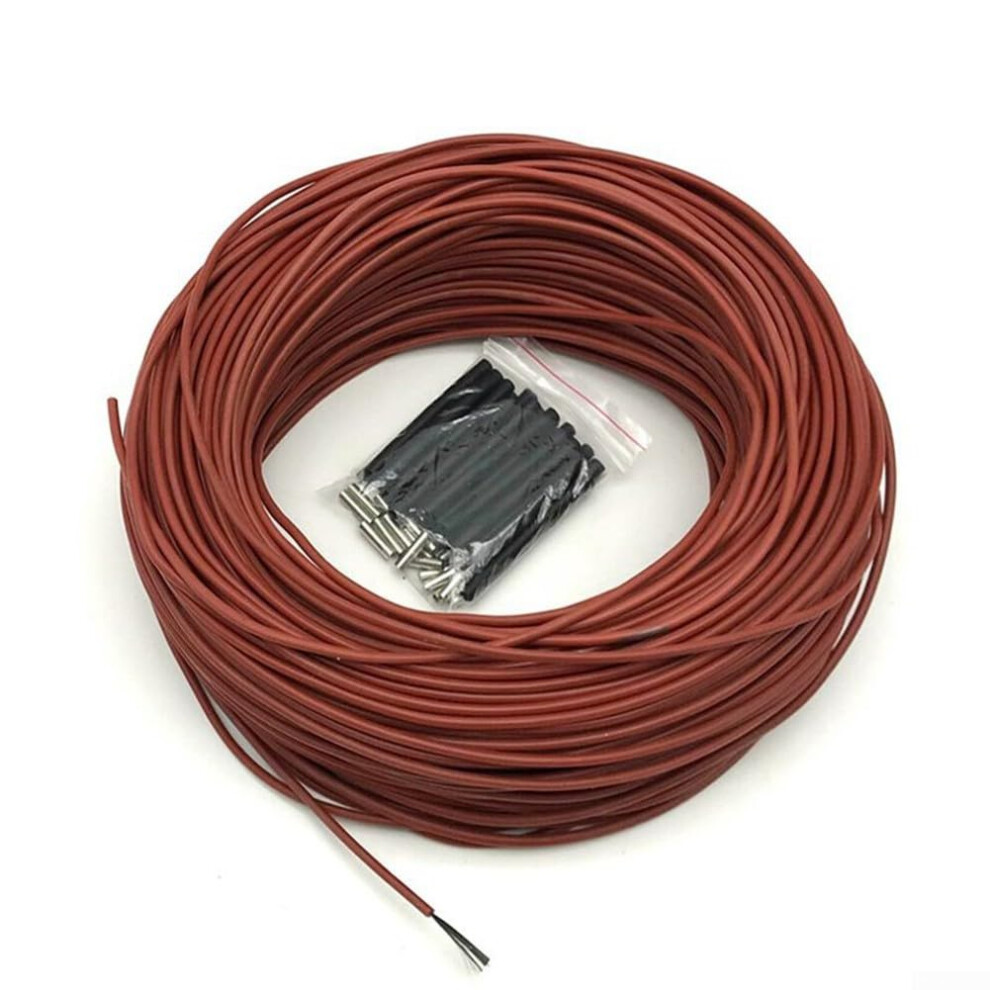 Carbon Fiber Underfloor Heating Cable 20M With Silicone Rubber Insulation And 200C Temp Limit 9450606410689