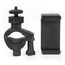 Rotationsbeslag til GoPro SJCAM Xiaomi Yi-kameraer, 360 graders rotation, slagfast, skridsikker cykelstyrbeslagholder med hurtig installation
