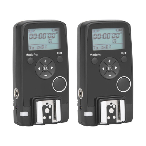 Remote Control For Camera: Wireless Shutter Release With 2.4GHz Frequency And Wireless Flash Trigger Features Ideal For Long Range Operation Across 2