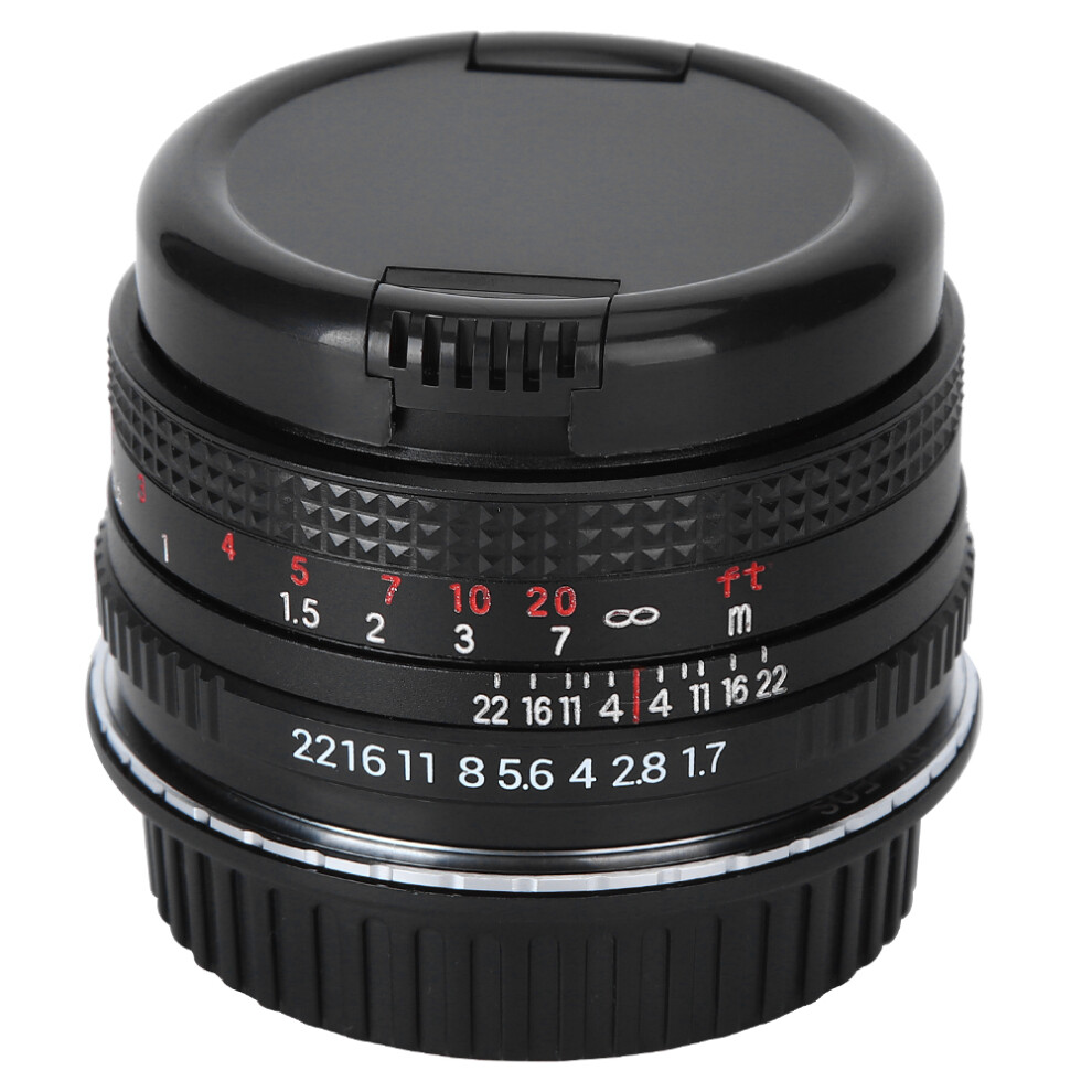 Manual Focus Prime Lens Compact And Portable With Sharp Imaging F1.7 Aperture For Full Frame Cameras Improved Image Quality On Half Frame Dslrs 9138057905717