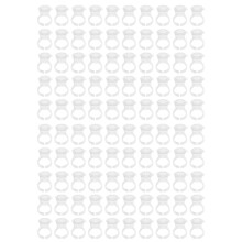 Tetováló tintagyűrű-tartók szivacsbetétekkel, pigment ragasztógyűrűk szempillahosszabbításhoz, újrafelhasználható ragasztótartók