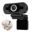 Κάμερα web plug and play με γυάλινο φακό Full HD, αυτόματη διόρθωση φωτός και βάση για 4