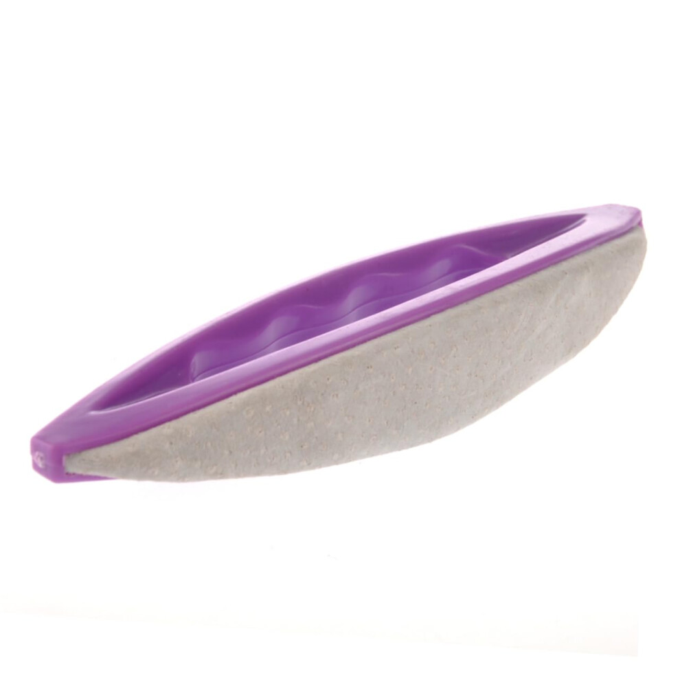 Purple Professional Nail Buffer Set With Handheld Manicure Brush For Salon Quality Shine