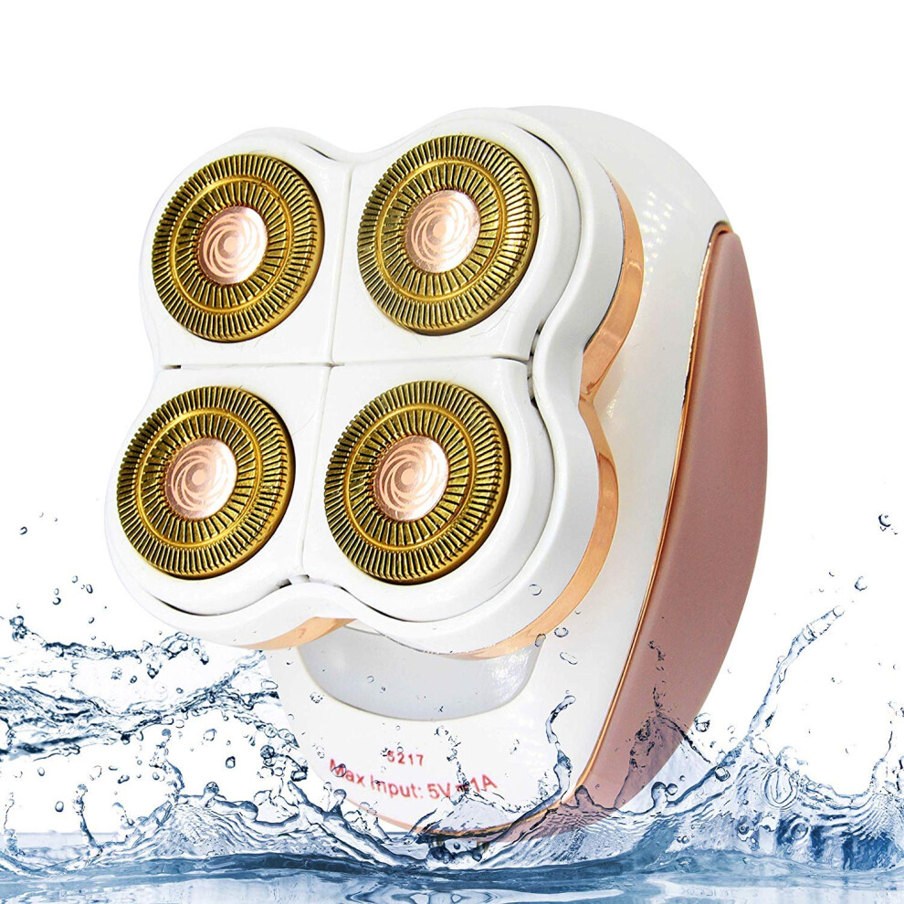 Electric Shaver for Women Waterproof Hair Removal Rechargeable Cordless Face and Body Trimmer