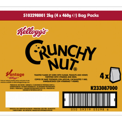 Kelloggs Kelloggs Crunchy Nut Cornflakes 460g Bag X 4 2
