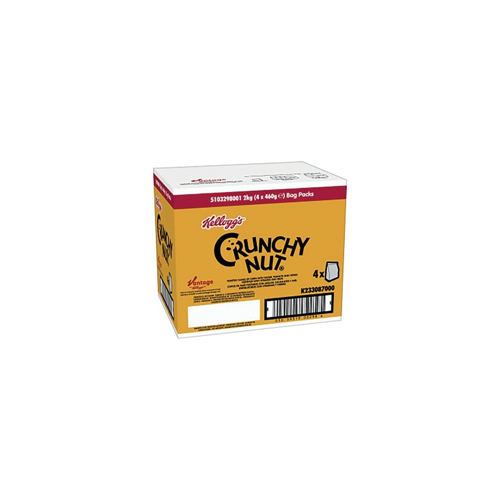 Kelloggs Crunchy Nut Cornflakes 460G Bag X 4