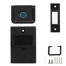 Smart Biometric Cabinet Lock Keyless Hidden File Drawer Lock With 0.5S Quick Unlock Technology For Home Office Furniture Security