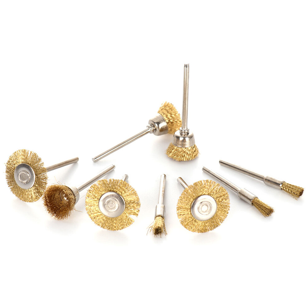 Wire Brush Wheel For Rust Removal Rotary Tool Compatible High Temperature Resistance Brass Wire Brushes Metal Surface Treatment Edge Honing Surface 9423501882127