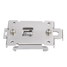 Adaptador para montagem em trilho DIN para relé de estado sólido, braçadeira de fixação em aço inoxidável para trilho DIN com fácil