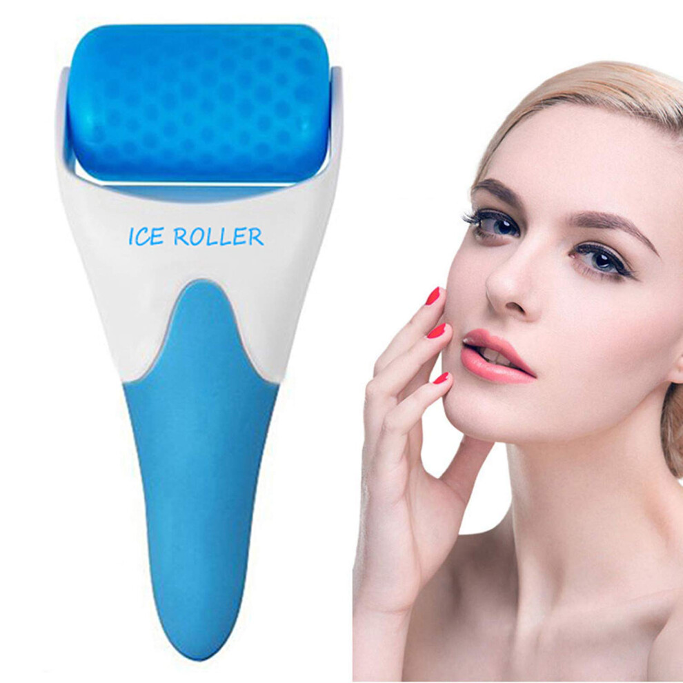 Ice Roller for Face and Eyes, Cooling Face Massager to Reduce Puffiness and Tighten Skin Pores, Blue