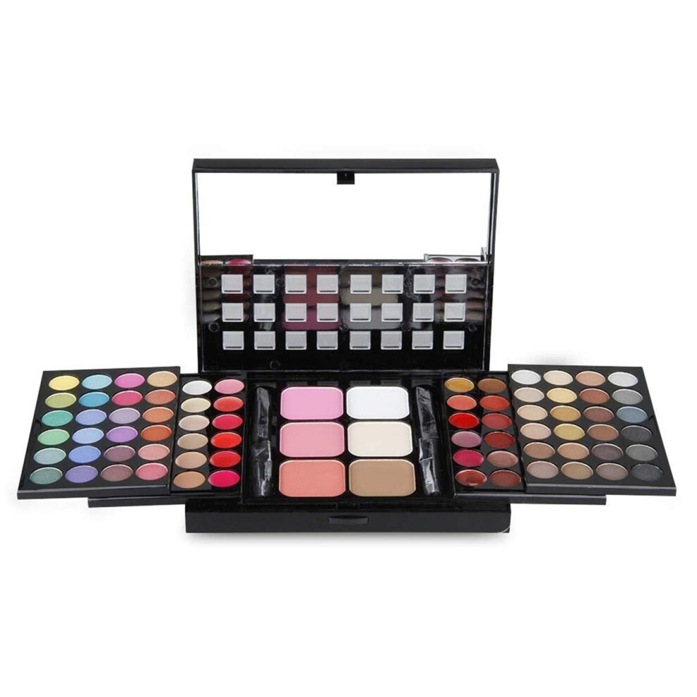 Professional All in One Makeup Kit with Brushes, 78 Color Eyeshadow Palette, Blush and Lip Gloss