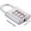 Combination Padlock with 8/10 Digit Button Code for Toolbox, Locker, Gate Security 4