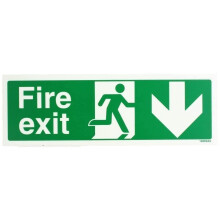 Emergency Fire Exit Sign PVC 150x450mm