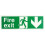 Emergency Fire Exit Sign PVC 150x450mm 1