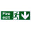 Emergency Fire Exit Sign PVC 150x450mm 2