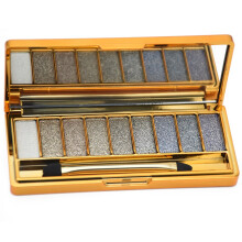 9 Color Glitter Eyeshadow Palette with Nine Shimmer Shades for Eye Makeup