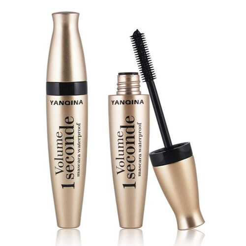 Waterproof Lengthening Mascara Black Quick Dry Long Lasting Curl Clump Smooth Application