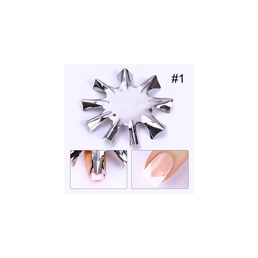 French Nail Cutter Stainless Steel Edge Trimmer for Consistent Smile Lines and MultiSize French Manicure