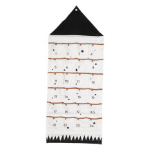 Gjenbrukbar stoffkalender med 24 lommer, nedtellingskalender for høytider, vegghengt pose til jul, adventskalender, solid lerretsmateriale,