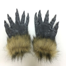 Latex Wolf Claws Costume Gloves With Glow Effect, Realistic Fun At Party For Masquerade Carnival And Halloween, Compact Lightweight For Easy Carry