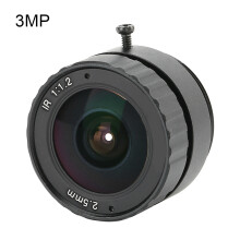 Beveiligingscamera met vaste lens van 2,5 mm, verbeterde beeldkwaliteit, hoge resolutie, vaste lens met stabiele kadrering, nauwkeurige