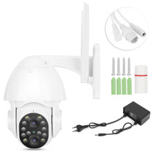 Motion Detection Security Camera 3MP Full Color Night Vision Pan Tilt Outdoor Wi Fi Wireless Waterproof Cctv Plug And Play Binocular Lens