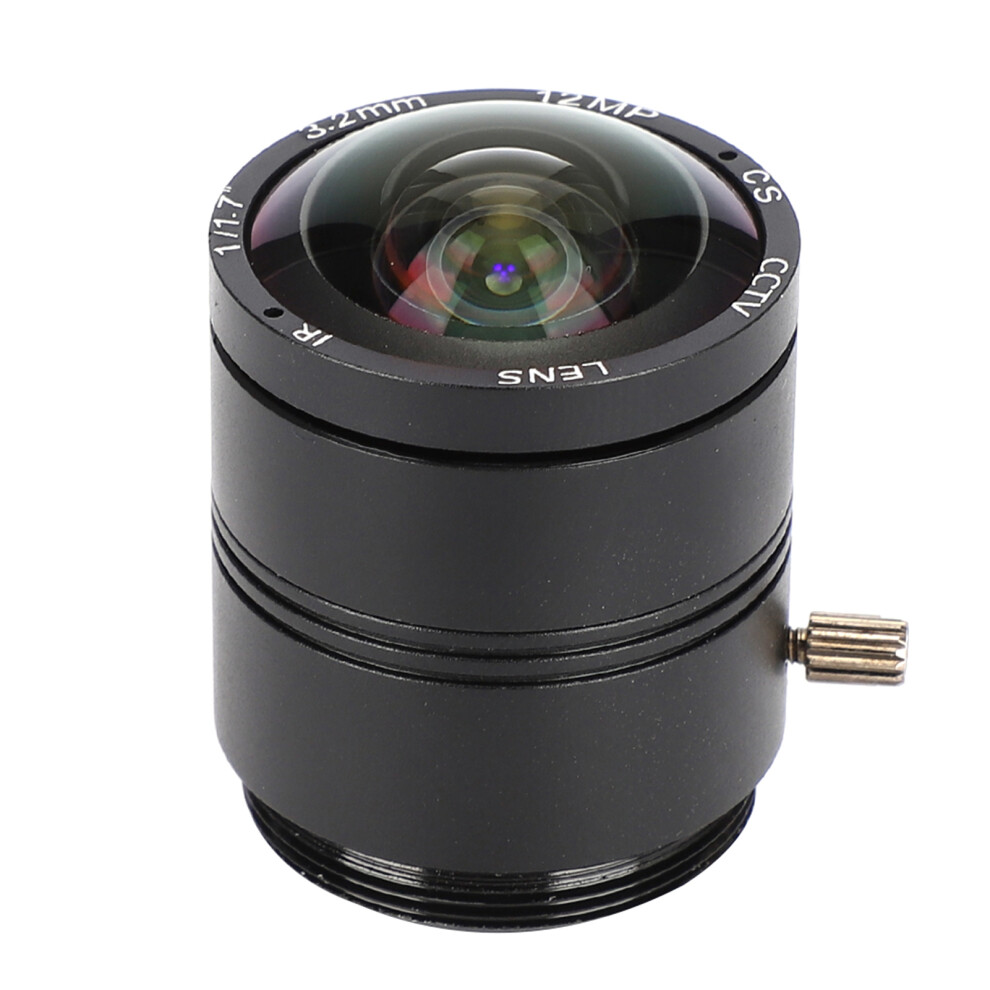 Cctv Lens For Surveillance Systems, High Resolution Cs Mount Lens With 3.2Mm Focal Length And F1.2 Aperture, Fixed Iris Security Lens Supporting 12Mp 9138057871722