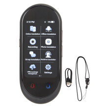 Language Translator Device Image Translation HD Touchscreen Bluetooth Connectivity High Fidelity Loudspeaker Long Battery Life For Global Travelers