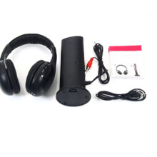 Wireless Headset With Mic For PC TV FM Digital Radio Auto Manual Search, Wireless Monitor Feature Adjustable Headband Design Long Battery Life Up To 2