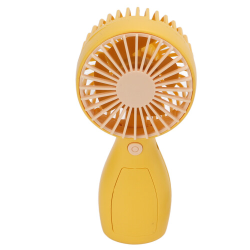 USB Rechargeable Handheld Fan 3 Speed Adjustable Mini Size Strong Wind Quiet Operation Foldable Design Safety Blades Long Runtime Multipurpose Use 2